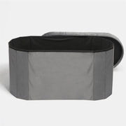 Folding Ottoman Storage Box Footstool Tub Bin Space Saving Velvet Seat Pouffe
