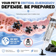 Activated Charcoal Gel for Dogs, Dogs Activated Charcoal 30Ml, High-Absorptio