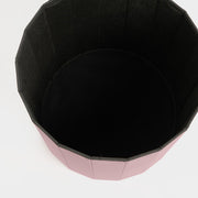 Folding Ottoman Storage Box Footstool Tub Bin Space Saving Velvet Seat Pouffe