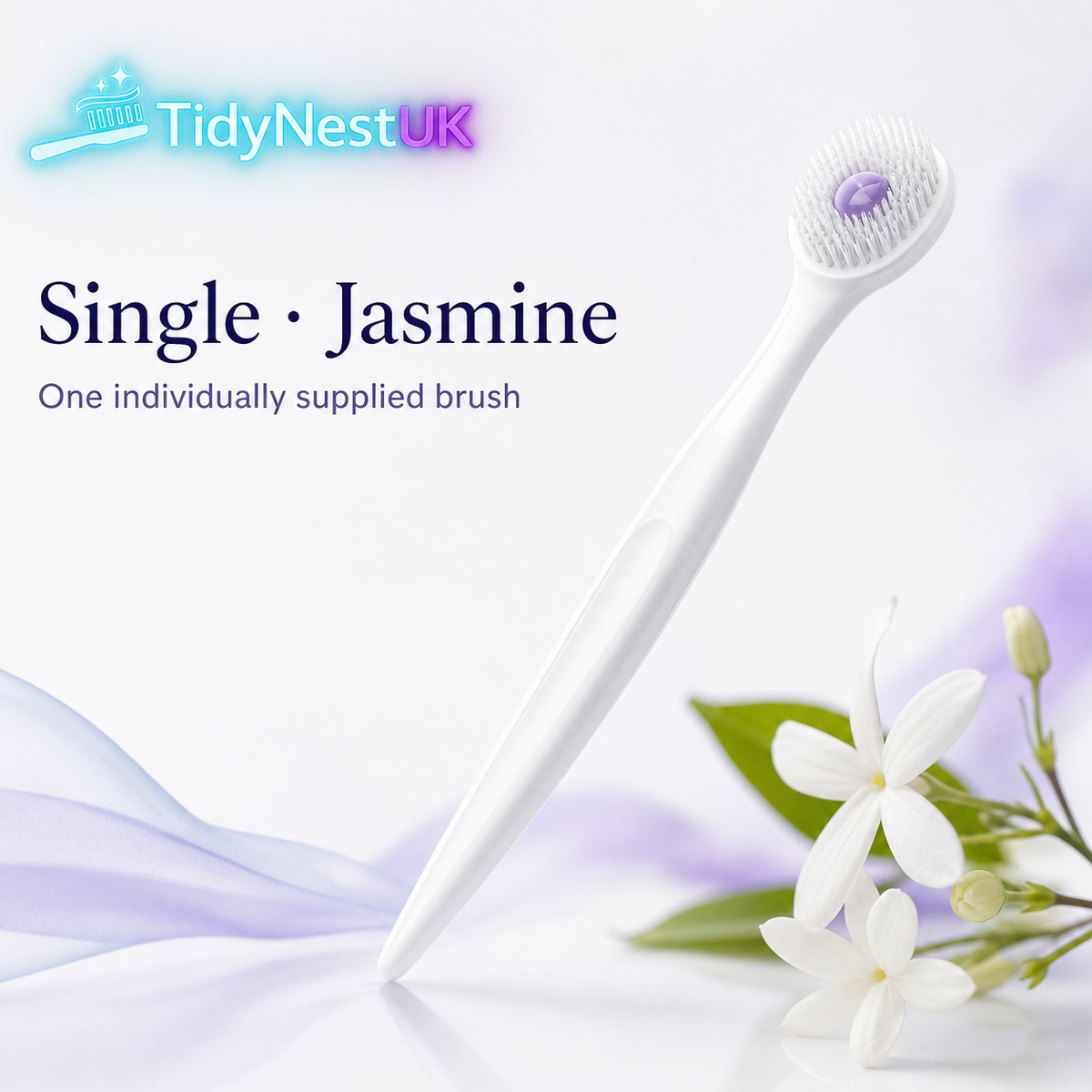 TidyNestUK | Single Jasmine | One mini toothbrush
